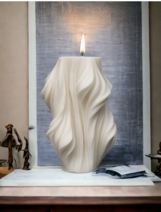 Dekoratif Dalga Modelli Mum