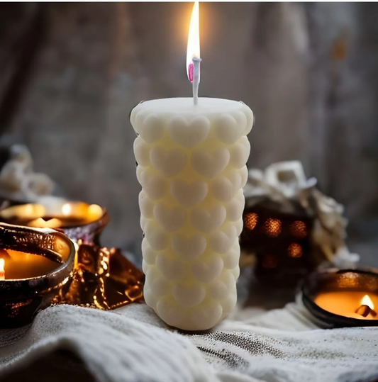 Dekoratif Kalpli Sütun Mum