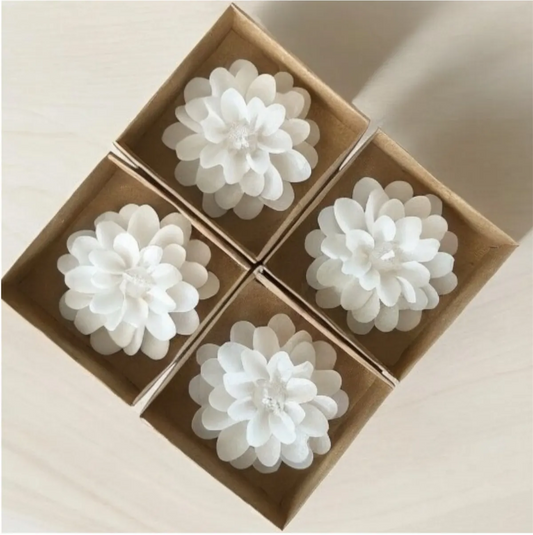 Kraft Kutu İçinde Lotus Çiçeği Mum