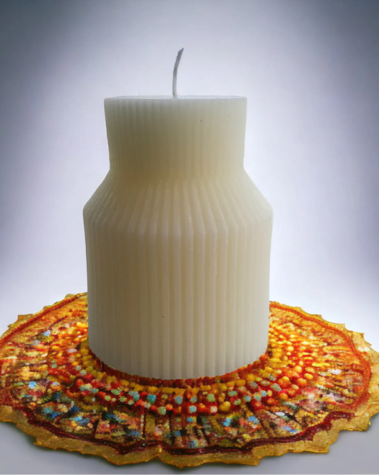 Dekoratif Şerit Blok Mum