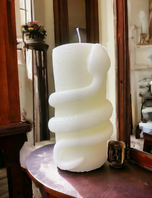 Yılan Desenli Dekoratif Mum