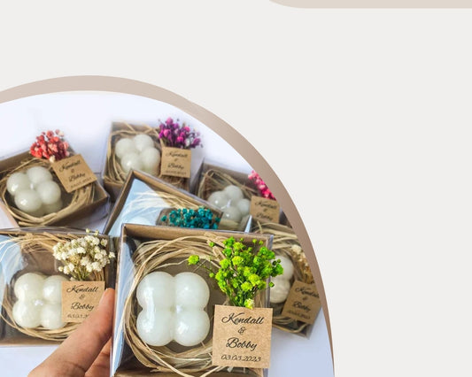 Nişan ve Söz Masası Süslemesinde El Yapımı Mum Kullanımı İçin 5 Yaratıcı Fikir