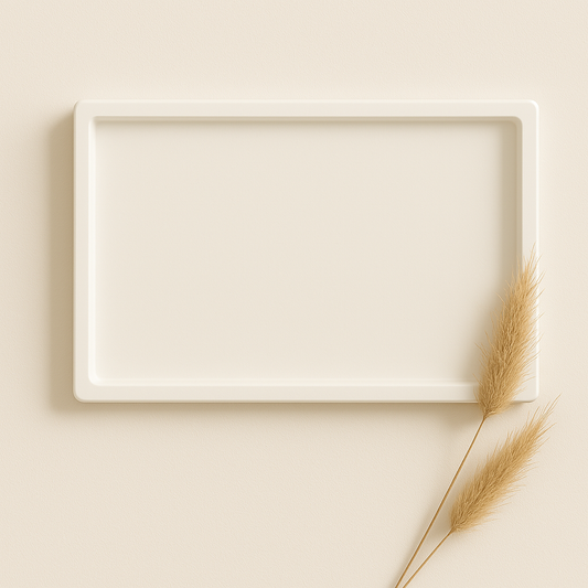 Beton Dikdörtgen Sunumluk – 22x15 cm Modern Tasarım | Erse Home